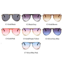 Carica l&#39;immagine nel visualizzatore di Gallery, ALOZ MICC Steampunk Occhiali da sole da uomo Brand Design 2023 Big Box Ladies Occhiali da sole per uomo Punk Pilot Sunglas UV400 Q703 