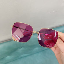 Load image into Gallery viewer, ALOZ MICC Women Glasses Oversized Square Sunglasses Women Shades Metal Sunglasses Men Retro Orange Purple Red Glasses