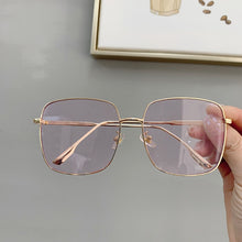 Load image into Gallery viewer, ALOZ MICC Women Glasses Oversized Square Sunglasses Women Shades Metal Sunglasses Men Retro Orange Purple Red Glasses
