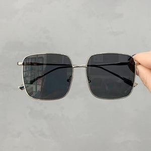 ALOZ MICC Women Glasses Oversized Square Sunglasses Women Shades Metal Sunglasses Men Retro Orange Purple Red Glasses