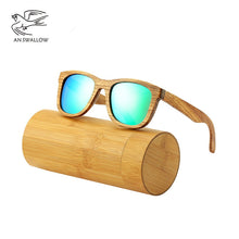 Load image into Gallery viewer, AN SWALLOW Retro  Brand Design Handmade Zebra Wood Sunglasses For Men and Women UV400 Polarized Wood Sunglasses