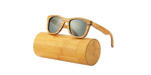 Load image into Gallery viewer, AN SWALLOW Retro  Brand Design Handmade Zebra Wood Sunglasses For Men and Women UV400 Polarized Wood Sunglasses