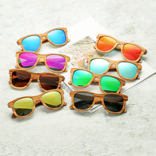 Load image into Gallery viewer, AN SWALLOW Retro  Brand Design Handmade Zebra Wood Sunglasses For Men and Women UV400 Polarized Wood Sunglasses
