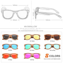 Load image into Gallery viewer, AN SWALLOW Retro  Brand Design Handmade Zebra Wood Sunglasses For Men and Women UV400 Polarized Wood Sunglasses