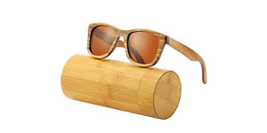 AN SWALLOW Retro  Brand Design Handmade Zebra Wood Sunglasses For Men and Women UV400 Polarized Wood Sunglasses