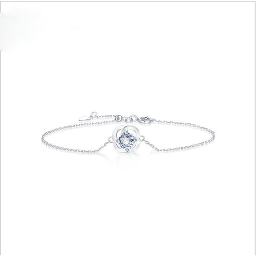 ANI Bracciale da donna in pietra preziosa giallo/bianco/oro rosa 14K Bracciale di fidanzamento femminile con granato naturale/quarzo rosa/topazio azzurro 