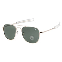 Load image into Gallery viewer, AO Pilot Sunglasses Men With Glass Lenes Metal frame Classic Aviation American Army Military Optical Eyewear Male Oculos de sol
