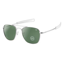 Load image into Gallery viewer, AO Pilot Sunglasses Men With Glass Lenes Metal frame Classic Aviation American Army Military Optical Eyewear Male Oculos de sol