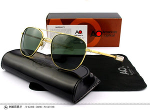 AO aviation Sunglasses Men women 2023 brand designer  American Optical pilot Sun Glass rectangle driving glasses