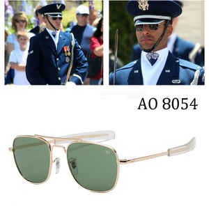 AO brand Aviation Sunglasses Men Brand Designer American Army Military Optical Sun Glasses For Male UV400 Oculos de sol