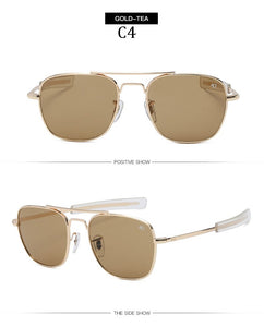AO brand Aviation Sunglasses Men Brand Designer American Army Military Optical Sun Glasses For Male UV400 Oculos de sol