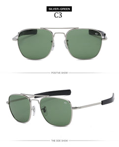 AO brand Aviation Sunglasses Men Brand Designer American Army Military Optical Sun Glasses For Male UV400 Oculos de sol