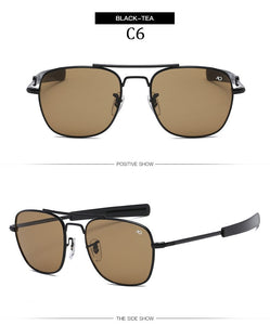 AO brand Aviation Sunglasses Men Brand Designer American Army Military Optical Sun Glasses For Male UV400 Oculos de sol