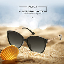 Load image into Gallery viewer, AOFLY BRAND DESIGN 2023 Trending Women Polarized CATEYE Sunglasses Ladies Sun glasses Driving Travel Eyewear Love Temple UV400