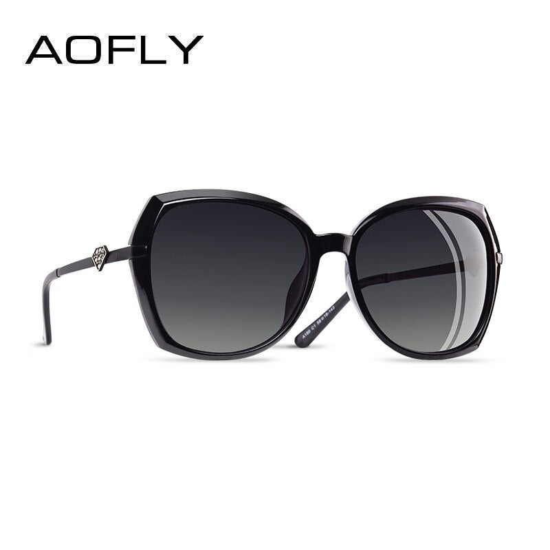 AOFLY BRAND DESIGN Diamond shape  Women Polarized Sunglasses ladies Sun Glasses Female Gradient Eyewear Goggles
