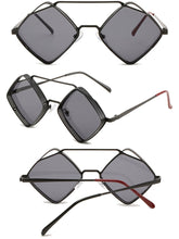 Load image into Gallery viewer, AOFLY Brand Design 2023 Alloy Steampunk Quadrilateral Sunglasses Vintage Men Women Sun Glasses Classic UV400 Metal Frame