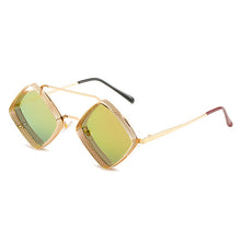 Load image into Gallery viewer, AOFLY Brand Design 2023 Alloy Steampunk Quadrilateral Sunglasses Vintage Men Women Sun Glasses Classic UV400 Metal Frame