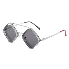 Load image into Gallery viewer, AOFLY Brand Design 2023 Alloy Steampunk Quadrilateral Sunglasses Vintage Men Women Sun Glasses Classic UV400 Metal Frame