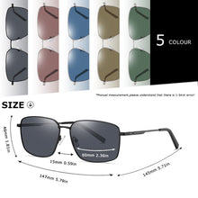 Load image into Gallery viewer, AOFLY Brand Design Polarized Sunglasses Men Metal Frame Spring Hinge Vintage Driving Anti-glare Sun Glasses Male UV400