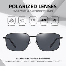 Load image into Gallery viewer, AOFLY Brand Design Polarized Sunglasses Men Metal Frame Spring Hinge Vintage Driving Anti-glare Sun Glasses Male UV400