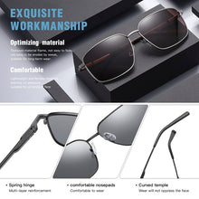 Load image into Gallery viewer, AOFLY Brand Design Polarized Sunglasses Men Metal Frame Spring Hinge Vintage Driving Anti-glare Sun Glasses Male UV400