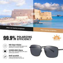 Load image into Gallery viewer, AOFLY Brand Design Polarized Sunglasses Men Metal Frame Spring Hinge Vintage Driving Anti-glare Sun Glasses Male UV400