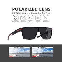 Load image into Gallery viewer, AOFLY Brand Polarized Sunglasses Men  Oversized Flexible Frame Square Male Sun Glasses For Driving Goggle zonnebril heren