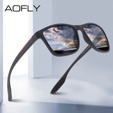 Load image into Gallery viewer, AOFLY DESIGN Ultralight TR90 Polarized Sunglasses Men  Male Sun Glasses For Driving Square Eyewear zonnebril heren UV400