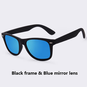 AOFLY  Sunglasses Men Polarized Sunglasses Men Driving Mirrors Coating Points Black Frame Eyewear Male Sun Glasses UV400