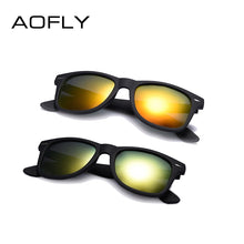 Carica l&#39;immagine nel visualizzatore di Gallery, AOFLY  Sunglasses Men Polarized Sunglasses Men Driving Mirrors Coating Points Black Frame Eyewear Male Sun Glasses UV400