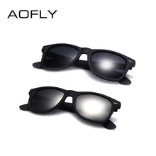 Carica l&#39;immagine nel visualizzatore di Gallery, AOFLY  Sunglasses Men Polarized Sunglasses Men Driving Mirrors Coating Points Black Frame Eyewear Male Sun Glasses UV400
