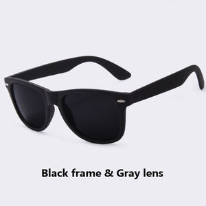 AOFLY  Sunglasses Men Polarized Sunglasses Men Driving Mirrors Coating Points Black Frame Eyewear Male Sun Glasses UV400