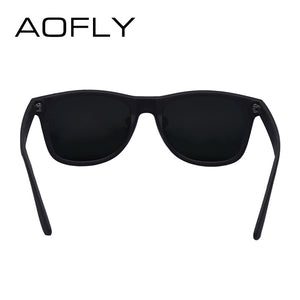 AOFLY  Sunglasses Men Polarized Sunglasses Men Driving Mirrors Coating Points Black Frame Eyewear Male Sun Glasses UV400