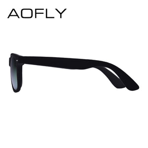 AOFLY  Sunglasses Men Polarized Sunglasses Men Driving Mirrors Coating Points Black Frame Eyewear Male Sun Glasses UV400