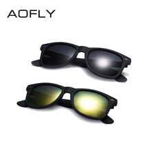 Carica l&#39;immagine nel visualizzatore di Gallery, AOFLY  Sunglasses Men Polarized Sunglasses Men Driving Mirrors Coating Points Black Frame Eyewear Male Sun Glasses UV400