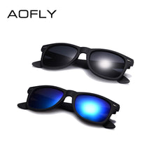 Carica l&#39;immagine nel visualizzatore di Gallery, AOFLY  Sunglasses Men Polarized Sunglasses Men Driving Mirrors Coating Points Black Frame Eyewear Male Sun Glasses UV400