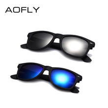 Carica l&#39;immagine nel visualizzatore di Gallery, AOFLY  Sunglasses Men Polarized Sunglasses Men Driving Mirrors Coating Points Black Frame Eyewear Male Sun Glasses UV400