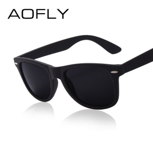 AOFLY  Sunglasses Men Polarized Sunglasses Men Driving Mirrors Coating Points Black Frame Eyewear Male Sun Glasses UV400