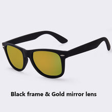 Carica l&#39;immagine nel visualizzatore di Gallery, AOFLY  Sunglasses Men Polarized Sunglasses Men Driving Mirrors Coating Points Black Frame Eyewear Male Sun Glasses UV400