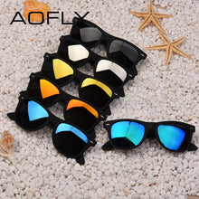 Carica l&#39;immagine nel visualizzatore di Gallery, AOFLY  Sunglasses Men Polarized Sunglasses Men Driving Mirrors Coating Points Black Frame Eyewear Male Sun Glasses UV400
