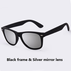 AOFLY  Sunglasses Men Polarized Sunglasses Men Driving Mirrors Coating Points Black Frame Eyewear Male Sun Glasses UV400