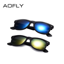 Carica l&#39;immagine nel visualizzatore di Gallery, AOFLY  Sunglasses Men Polarized Sunglasses Men Driving Mirrors Coating Points Black Frame Eyewear Male Sun Glasses UV400
