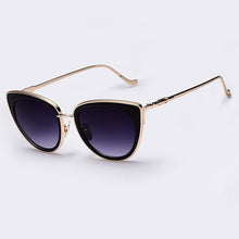 Load image into Gallery viewer, AOFLY Metal Frame Cat Eye Women Sunglasses Female Sunglasses Famous Brand Designer Alloy Legs Glasses oculos de sol feminino