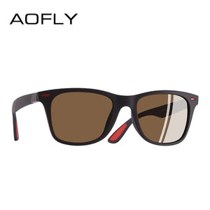 AOFLY  DESIGN Ultralight TR90 Polarized Sunglasses Men Women Driving Square Style Sun Glasses Male Goggle UV400 Gafas De Sol