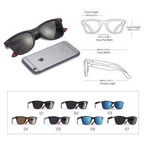 AOFLY  DESIGN Ultralight TR90 Polarized Sunglasses Men Women Driving Square Style Sun Glasses Male Goggle UV400 Gafas De Sol