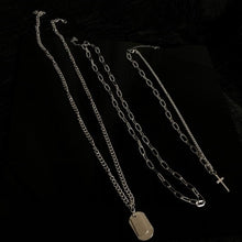 Carica l&#39;immagine nel visualizzatore di Gallery, 2020 Fashion Multilayer Hip Hop Long Chain Necklace For Women Men Jewelry Gifts Key Cross Pendant Necklace Accessories