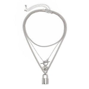 Girl Gift Metal Silver Color Cross Pendants Necklace For Women Men  Jewelry Geometric Rectangle Clavicle Chain Necklace