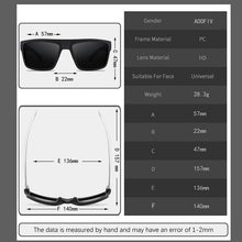Carica l'immagine nel visualizzatore di Gallery, AOOFFIV Outdoor Men Square Polarized Sunglasses Vintage Driving Sun glasses UV400 Shades Eyewear oculos gafas de sol
