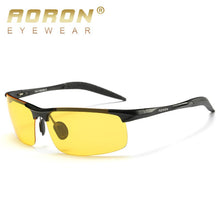 Load image into Gallery viewer, AORON Aluminum Night Vision Polarized Sunglasses Men Brand Goggles UV400 Glasses Male Eyewear