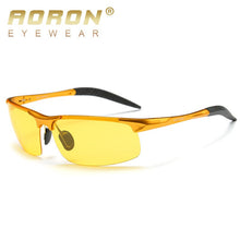 Load image into Gallery viewer, AORON Aluminum Night Vision Polarized Sunglasses Men Brand Goggles UV400 Glasses Male Eyewear